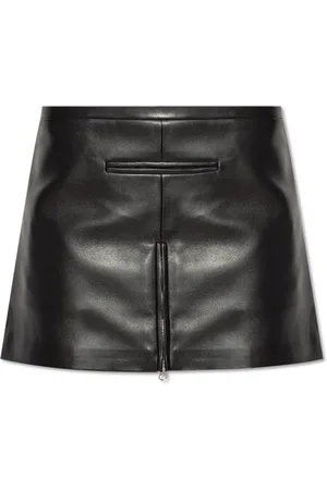 Courrèges Femme, Jupes, Noir, Taille: 40 FR Mini-jupe Vintage Ajustée en Cuir