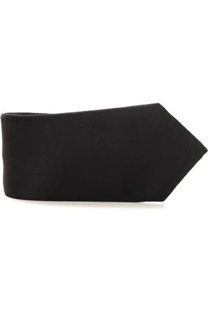 CANALI Homme, Accessoires, Noir, Taille: ONE Size Cravate en soie à micro-motif carreaux