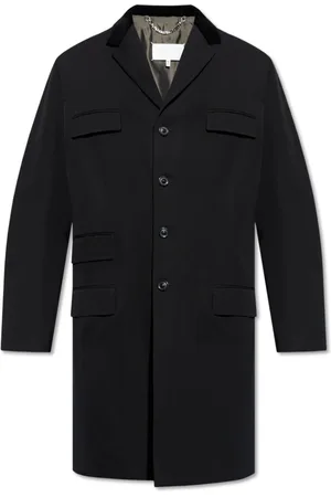 Maison Margiela Homme, Manteaux, Noir, Taille: L Manteau à Poches