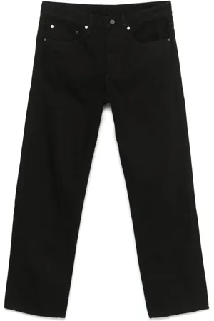 Calvin Klein Homme, Jeans, Noir, Taille: W30 Jean Noir Coupe Droite Classique Cinq Poches