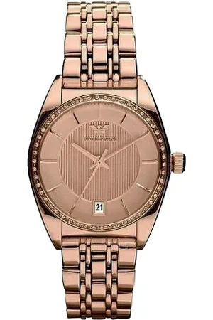 Emporio Armani Femme, Accessoires, Rose, Taille: ONE Size Montre à quartz analogique pour femmes