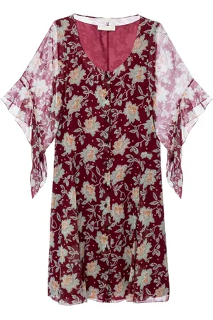 Chloé Femme, Robes, Rouge, Taille: 36 FR Robe à imprimé floral