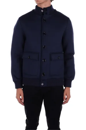 Dondup Homme, Vestes, Bleu, Taille: L Veste Légère avec Logo au Dos