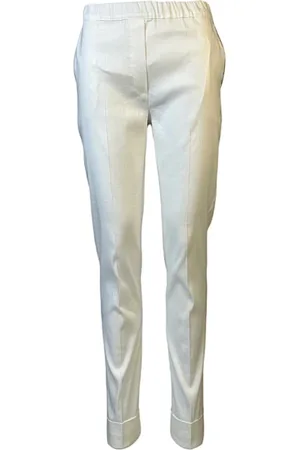 D.EXTERIOR Femme, Pantalons, Blanc, Taille: 42 FR Pantalon Blanc Style Cigarette