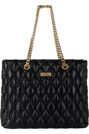 Elisabetta Franchi Femme, Sacs, Noir, Taille: ONE Size Sac cabas matelassé à chaîne