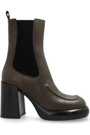 Burberry Femme, Chaussures, Vert, Taille: 38 EU Bottines Chelsea à talons