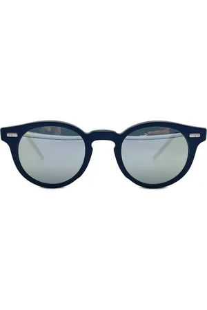 Thom Browne Homme, Accessoires, Noir, Taille: ONE Size Lunettes de soleil rondes