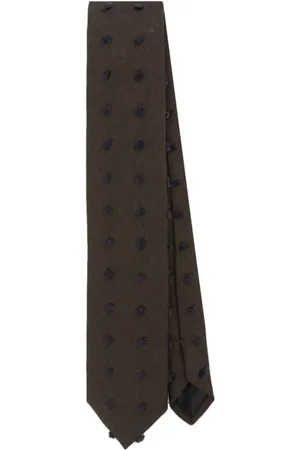Lanvin Homme, Accessoires, Brun, Taille: ONE Size Maxi Dot Tie
