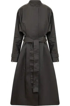 Salvatore Ferragamo Femme, Manteaux, Noir, Taille: 38 FR Imperméable Trench Waterproof