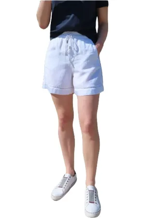 Masons Femme, Shorts, Blanc, Taille: 32 FR Linda Esprit Jogging Shorts