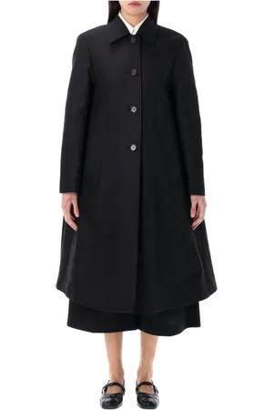 Marni Femme, Manteaux, Noir, Taille: 36 FR Manteau Duster Noir en Coton