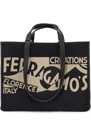 Salvatore Ferragamo Femme, Sacs, Multicolore, Taille: ONE Size Sac cabas imprimé logo