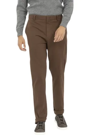 Ermenegildo Zegna Homme, Pantalons, Brun, Taille: L Pantalon de sport en coton