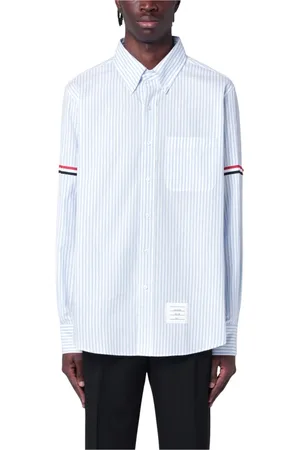 Thom Browne Homme, Chemises, Bleu, Taille: L Chemise Formelle à Manches Longues
