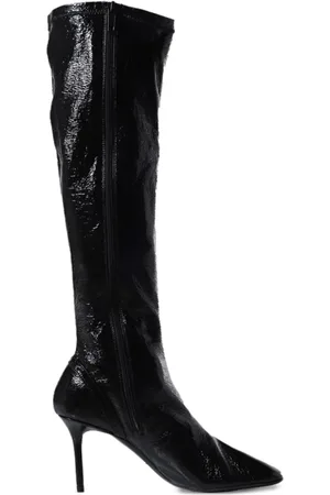 Courrèges Femme, Chaussures, Noir, Taille: 36 EU Bottines Obliques Zippées à Sangle