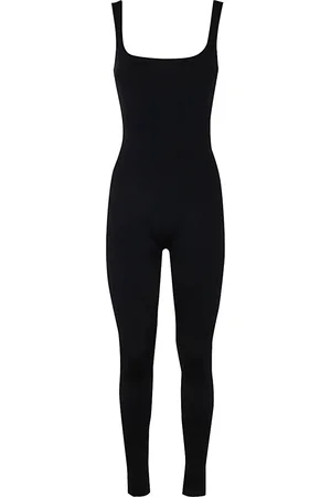 Entire Studios Femme, Combinaisons et Ensembles, Noir, Taille: 40 FR Combinaison Pantalon Col Carré