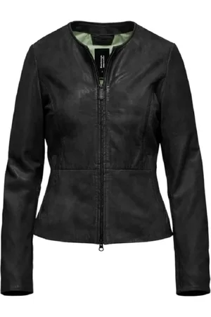 Bomboogie Femme, Vestes, Noir, Taille: 40 FR Veste en cuir Arya