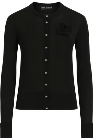 Dolce & Gabbana Femme, Pulls, Noir, Taille: 42 FR Cardigan élégant avec Fxv07Zjbskyn0000