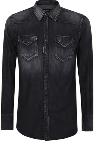 Dsquared2 Homme, Chemises, Noir, Taille: L Chemise Western Classique