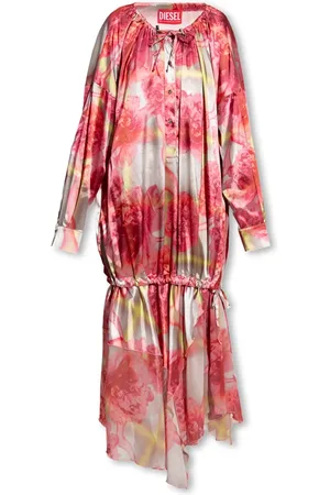 Diesel Femme, Robes, Rouge, Taille: 42 FR Robe à motifs