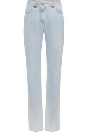 Elisabetta Franchi Femme, Jeans, Bleu, Taille: W29 Palazzo Jeans avec Détails Logo