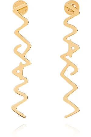 Marni Femme, Accessoires, Jaune, Taille: ONE Size Boucles d`oreilles en laiton