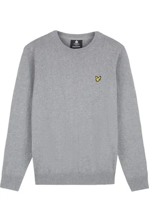 Lyle & Scott Homme, Sweatshirts et sweats à capuche, Gris, Taille: M Pull Ras du Cou