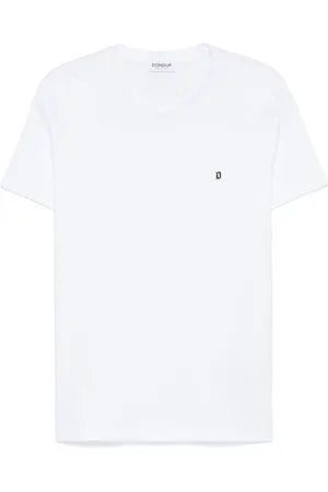 Dondup Homme, Tops, Blanc, Taille: XL T-shirt léger en jersey à col rond