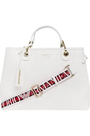 Emporio Armani Femme, Sacs, Blanc, Taille: ONE Size Sac Shopper Medium MyEA