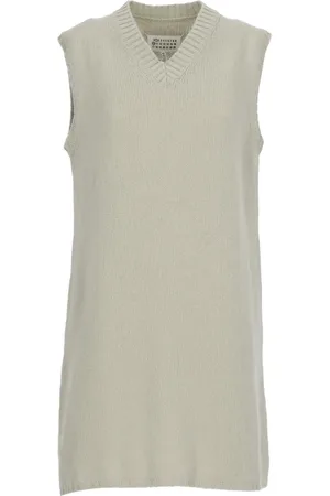 Maison Margiela Femme, Pulls, , Taille: 42 FR Gilet en laine grise