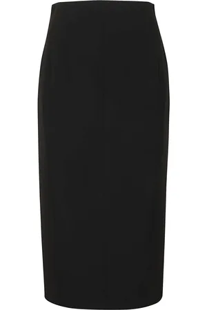 Max Mara Femme, Jupes, Noir, Taille: 38 FR Claudia Midi Skirt
