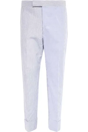 Thom Browne Homme, Pantalons, Bleu, Taille: M Pantalon Slim-fit