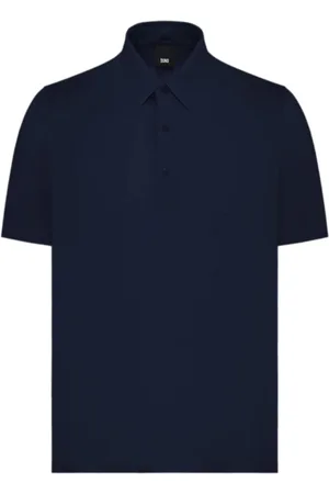 Duno Homme, Tops, Bleu, Taille: L Polo Bleu T-shirt Léger Stretch