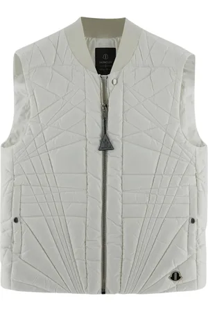 Moncler Homme, Vestes, Blanc, Taille: L Gilet de vol