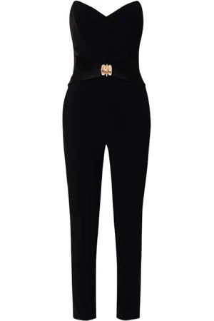 Elisabetta Franchi Femme, Combinaisons et Ensembles, Noir, Taille: 42 FR Combinaison Chic avec Déclaratif