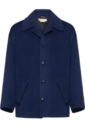 Marni Homme, Vestes, Bleu, Taille: L Manteau Court Croisé
