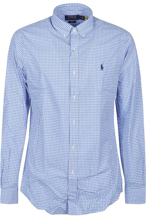 Ralph Lauren Homme, Chemises, Bleu, Taille: M T-shirt Sportif à Manches Longues