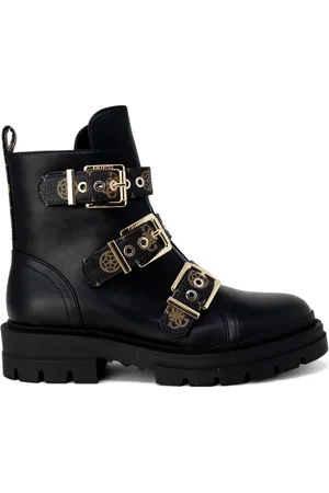 Guess Femme, Chaussures, Noir, Taille: 38 EU Bottines Noires à Boucle/