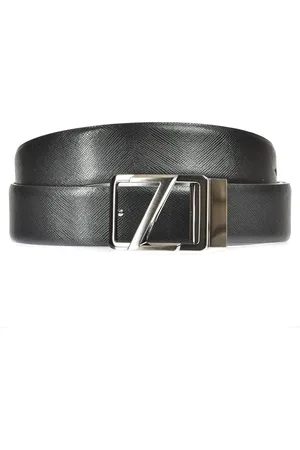 Ermenegildo Zegna Homme, Accessoires, Noir, Taille: 95 CM Ceinture