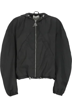 The Attico Femme, Vestes, Noir, Taille: 38 FR Blouson Bomber Noir à Capuche