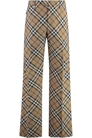 Burberry Homme, Pantalons, , Taille: S Pantalon à motif à carreaux en mélange de laine