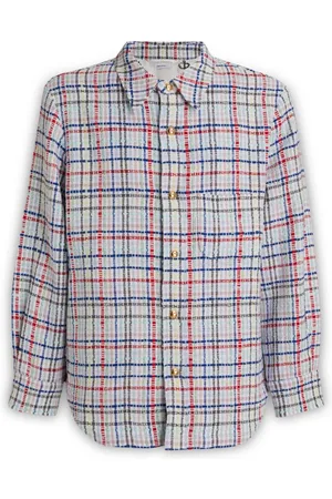 Thom Browne Homme, Chemises, Multicolore, Taille: L Chemise Boutonnée à Carreaux Gingham