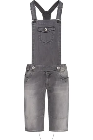 Sportmax Femme, Combinaisons et Ensembles, Gris, Taille: 40 FR Salopette en denim gris