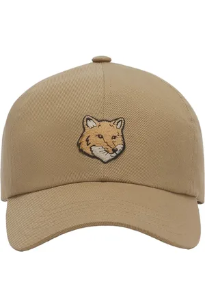 Maison Kitsuné Unisex, Accessoires, Brun, Taille: ONE Size Casquette en coton Fox