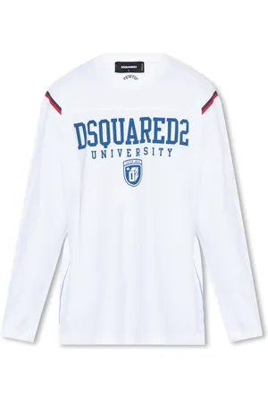 Dsquared2 Homme, Tops, Blanc, Taille: L T-Shirt Université