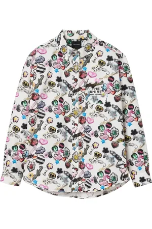 Marc Jacobs Femme, Blouses et Chemises, Multicolore, Taille: 38 FR Chemise à Imprimé Stickers