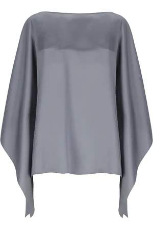 Lanvin Femme, Blouses et Chemises, Gris, Taille: 40 FR Blouse à Manches Chauve-Souris