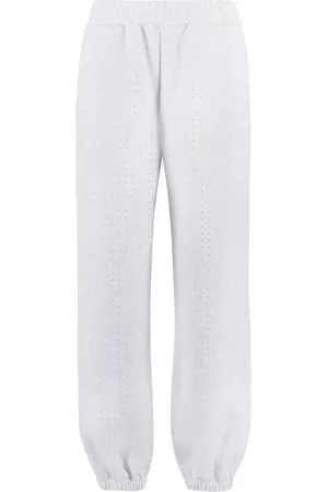 Msgm Femme, Pantalons, Gris, Taille: 42 FR Jogging avec Strass en Coton