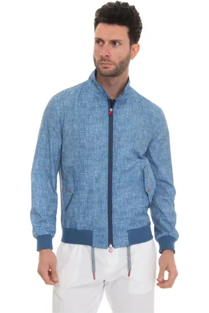 Kiton Homme, Vestes, Bleu, Taille: M Veste Courte Harrington