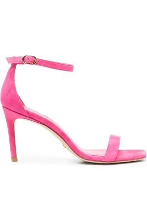 Stuart Weitzman Femme, Chaussures, Rose, Taille: 36 1/2 EU Sandales à Talons Hauts Nunakedcurve
